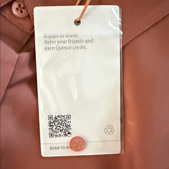 Quince Button-Front Shirt in Rust Brown - Picture 6 of 6